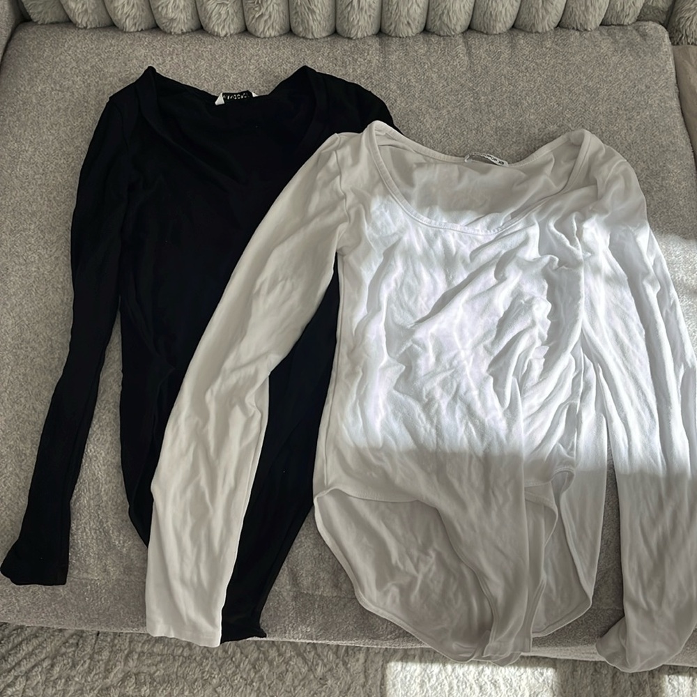 Black and white bodysuits
